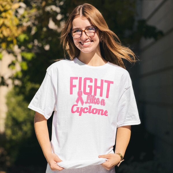 Champion Fight Like a Cyclone White Short Sleeve